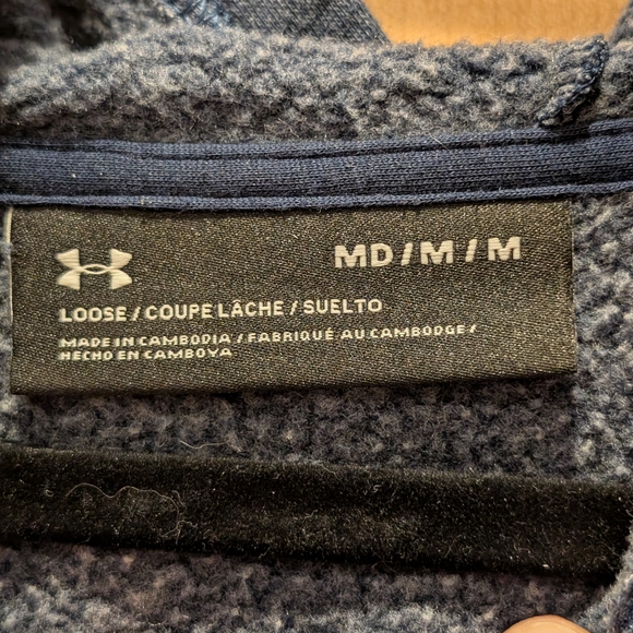 Under Armour Women's Dark Gray Cropped Hoodie - Picture 4 of 8